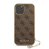 Guess 4G Charms Collection - Coque iPhone 12 Pro Max (marron)