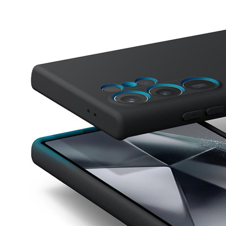 Crong színes tok - Samsung Galaxy S24 Ultra tok (fekete)