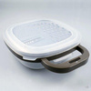 Alpina - multifunctional grater with container (gray)