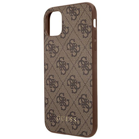 Guess 4G Metal Gold Logo - Coque pour iPhone 11 (marron)