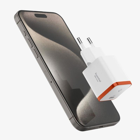 Spigen ArcStation Essential EE301EU - USB-C PD + QC3.0 30W hálózati töltő (fehér)