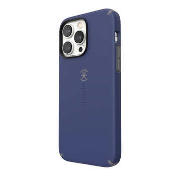 Speck CandyShell Pro - iPhone 14 Pro Max Hülle mit MICROBAN Beschichtung (Preußisch Blau / Wolkig Grau)