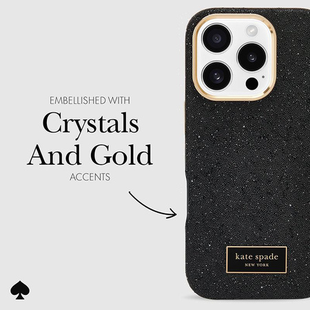 Kate Spade New York Crystal Pave MagSafe - iPhone 16 Pro Case (Nightfall)