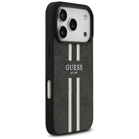 Guess 4G Printed Stripes MagSafe - iPhone 17 Pro Case (black)