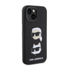 Karl Lagerfeld Silicone Karl & Choupette Heads - iPhone 15 Case (black)