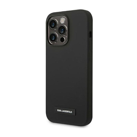 Karl Lagerfeld Silikonplakette Magsafe - iPhone 14 Pro Tasche (schwarz)