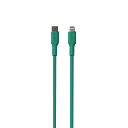 PURO ICON Soft Cable - USB-C és Lightning MFi tanúsítvánnyal rendelkező kábel 1,5 m (Jade)