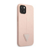 Guess Saffiano Triangle Logo Case - iPhone 14 Plus Case (pink)