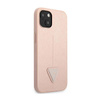 Guess Saffiano Triangle Logo Case - Coque iPhone 14 (rose)