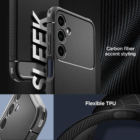 Spigen Rugged Armor - Gehäuse für Samsung Galaxy A25 5G (Schwarz)