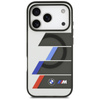 BMW M IML Metal Buttons Tricolor Lines MagSafe – Kryt iPhone 17 Pro Max (antracit)