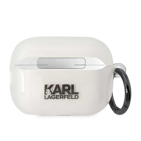 Karl Lagerfeld NFT Ikonik Karl Head - Hülle für Apple AirPods Pro 2 (Transparent)