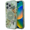 Guess IML Blume & Tonal Kreis MagSafe - iPhone 16 Pro Fall (grün)