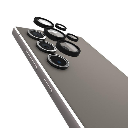 Case-Mate Aluminum Ring Lens Protector - ochranné sklo pro objektiv fotoaparátu telefonu Samsung Galaxy S24 Ultra (černé)