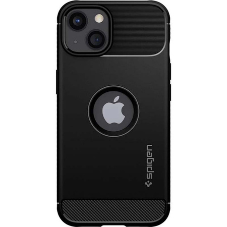 Spigen Rugged Armor - tok iPhone 13 készülékhez (fekete)