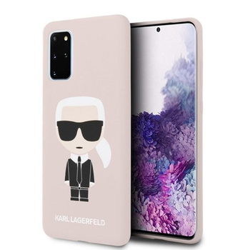 Karl Lagerfeld Fullbody Silicone Iconic - Coque Samsung Galaxy S20+ (Rose)
