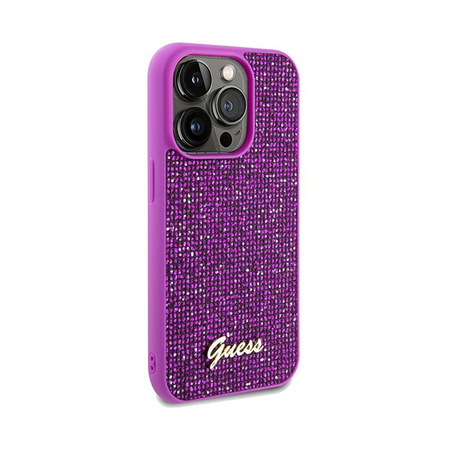 Guess Disco Metal Script - iPhone 14 Pro Max Tasche (fuchsia)