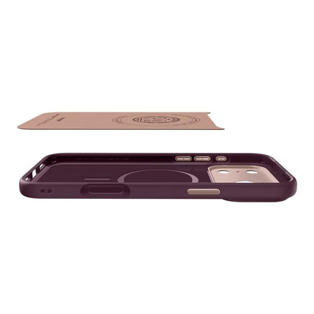 ETUI DO IPHONE 17 PRO MAX do MAGSAFE SPIGEN NANO ORYGINALNE BURGUNDOWE CASE