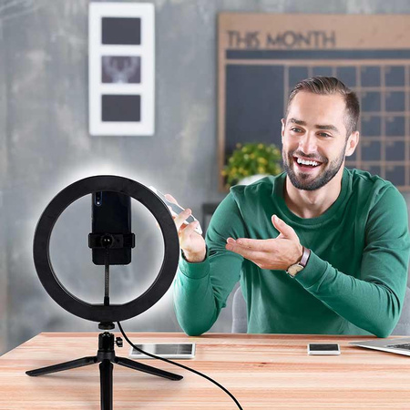 Grundig - Ring light pour photos, selfie, maquillage
