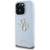 Guess Genarbtes Großes 4G Logo Kleines Klassisches Logo - Tasche für iPhone 16 Pro Max (blau)