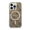 Guess 4G MagSafe - iPhone 14 Pro Case (Brown)