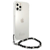 Guess Black Pearl Strap - iPhone 12 / iPhone 12 Pro Tasche (Transparent)