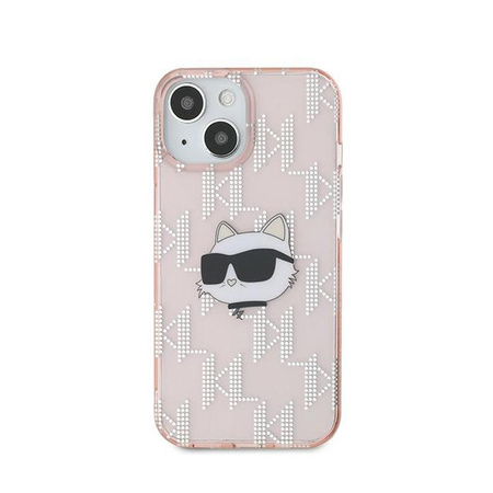 Karl Lagerfeld IML Choupette Head & Monogram - iPhone 13 Tasche (rosa)