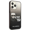 Karl Lagerfeld Gradient Ikonik Karl & Choupette - pouzdro pro iPhone 13 Pro Max (černé)