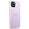 Pouzdro Guess Saffiano Hot Stamp & Metal Logo - iPhone 13 (lila)