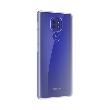 Crong Crystal Slim Cover - Etui Motorola Moto E7 Plus (przezroczysty)