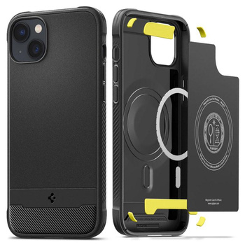 Spigen Rugged Armor MagSafe - pouzdro pro iPhone 15 Plus / iPhone 14 Plus (černé)