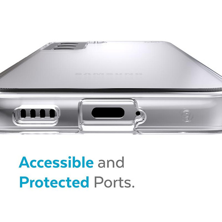 Speck Presidio Perfect-Clear - Samsung Galaxy S22 Case with MICROBAN Coating (Clear/Clear)