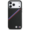 BMW M Tricolor Metal Logo MagSafe - iPhone 17 Pro Max Hülle (Schwarz)