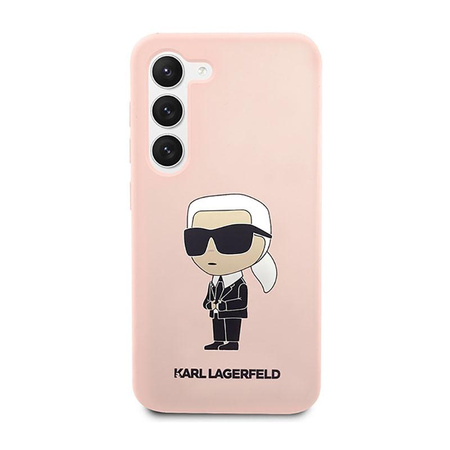 Karl Lagerfeld Silicone NFT Ikonik - Hülle für Samsung Galaxy S23 (Pink)