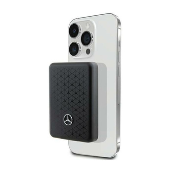 Mercedes Stars Motif MagSafe - 3000 mAh 5W MagSafe power bank à induction (noir)