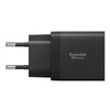 Spigen Essential EE472EU GaN Pro - Caricabatterie da muro 2x USB-C 47W (nero)
