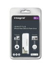 Integrální iShuttle - paměťová karta s kapacitou 32 GB a certifikací MFi pro konektory USB a Lightning