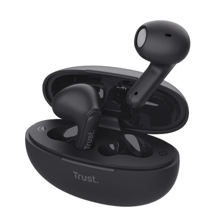 Trust Yavi - TWS Bluetooth kabelloser In-Ear-Kopfhörer mit Ladetasche & ENC (Schwarz)