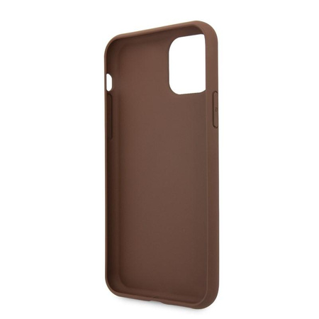 Guess 4G Bottom Stripe Kollektion - iPhone 11 Pro Tasche (braun)