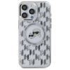 Karl Lagerfeld IML Monogram Karl & Choupette Head MagSafe - Coque iPhone 16 Pro Max (Transparent)