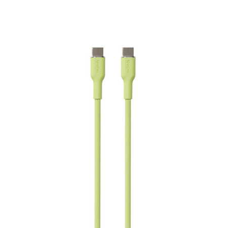 PURO ICON Soft Cable - kabel USB-C na USB-C 1,5 m (Matcha Green)