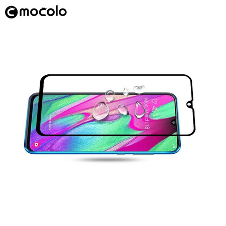 Mocolo 3D 9H Full Glue - Celoplošné ochranné sklo pro Samsung Galaxy A40 (černé)