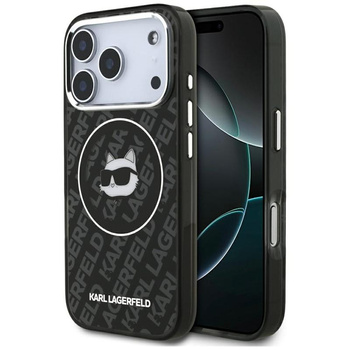 Karl Lagerfeld IML Choupette Head Logo MagSafe - Etui iPhone 17 Pro Max (czarny)