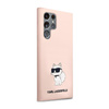 Karl Lagerfeld Silicone NFT Choupette - pouzdro pro Samsung Galaxy S23 Ultra (růžové)
