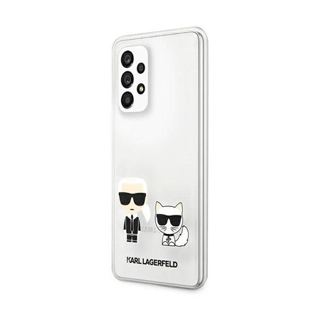Karl Lagerfeld Ikonik & Choupette - Pouzdro Samsung A53 (průhledné)