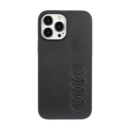 Audi Syntetická kůže - pouzdro pro iPhone 13 Pro Max (černé)