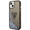 Guess Liquid Glitter Triangle Logo Case - Etui iPhone 14 (czarny)