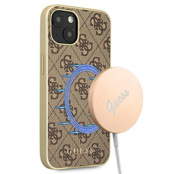 Guess 4G Collection MagSafe - Coque iPhone 13 (marron)