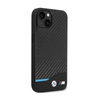 BMW Leather Carbon Blue Line - iPhone 13 Case (Black)