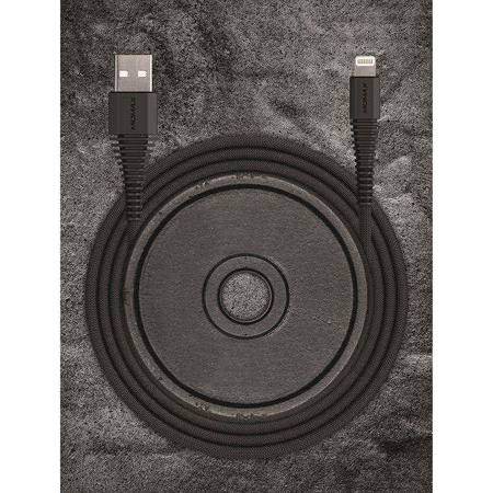 Momax Tough link - Kabel połączeniowy USB do Lightning MFi , 2.4 A, 1.2 m (Black)